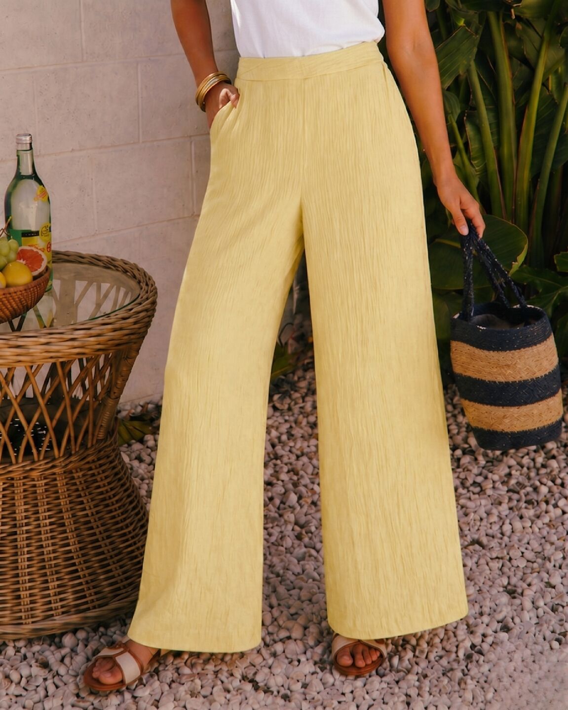 YELLOW PANTS XL - YELLOW
