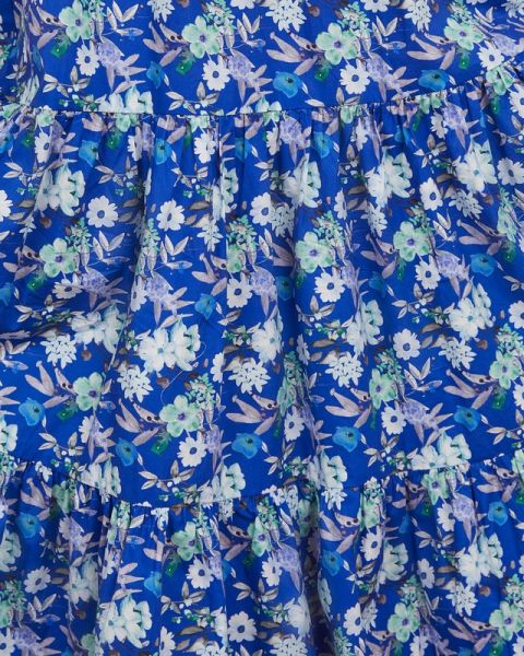 BLUE-FLORAL DRESS
