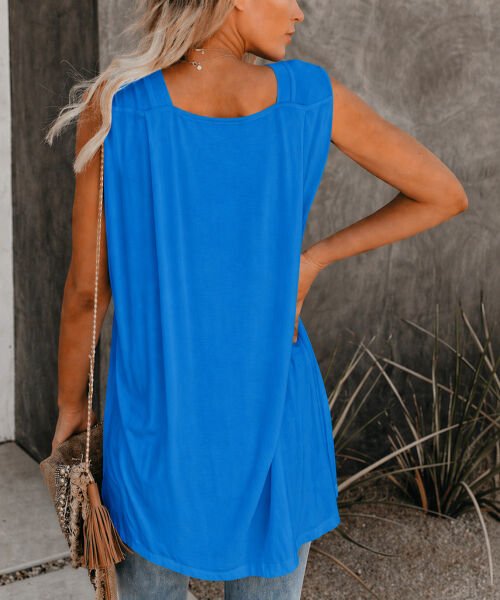 BLUE BLOUSE XL - BLUE