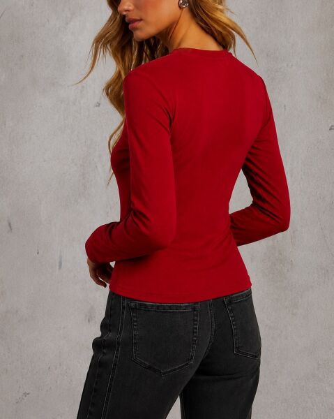RED BLOUSE S - RED