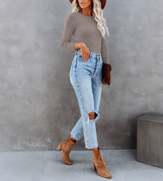 MINK BLOUSE L - MINK