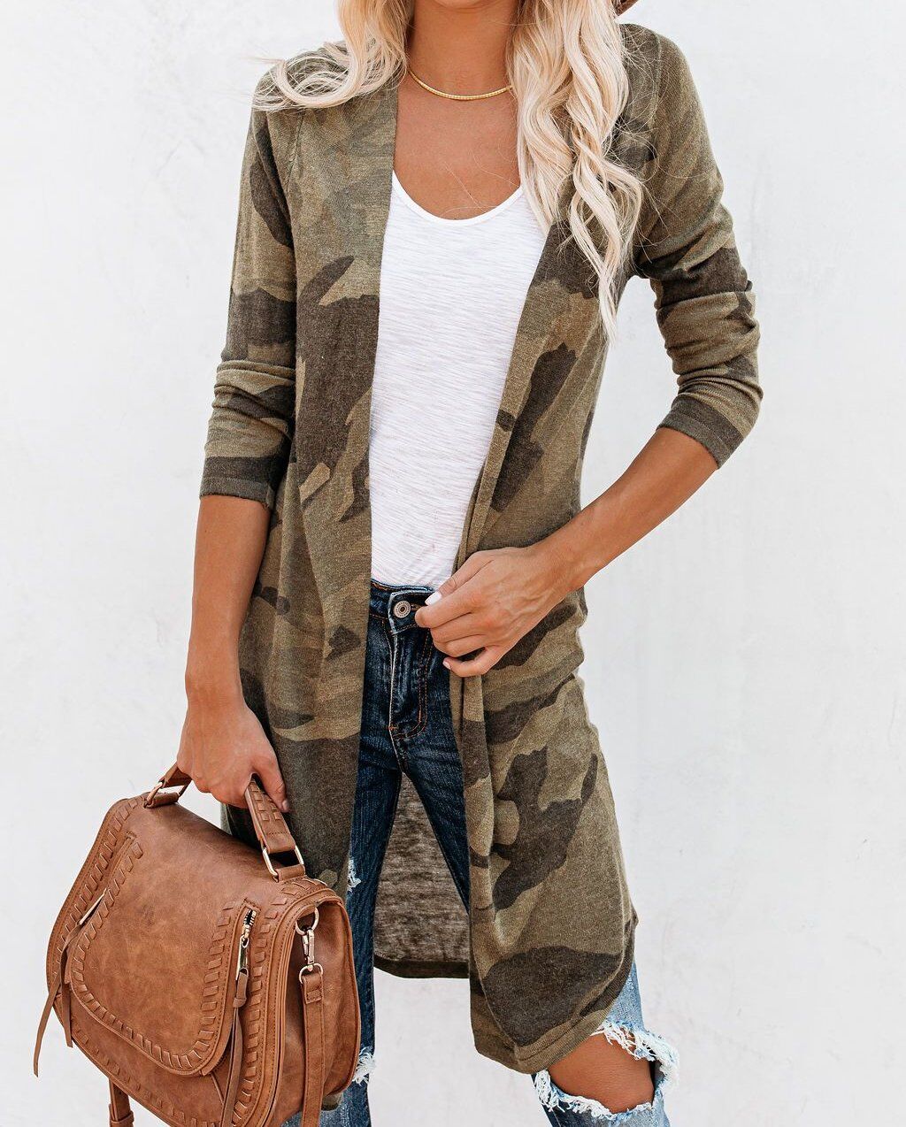 CAMOUFLAGE CARDIGAN