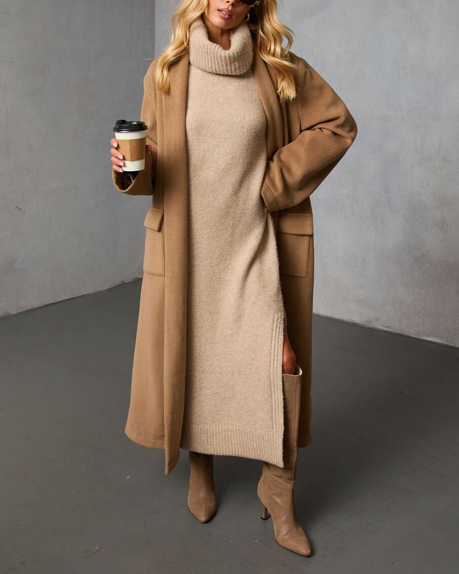 BEIGE DRESS M - BEIGE