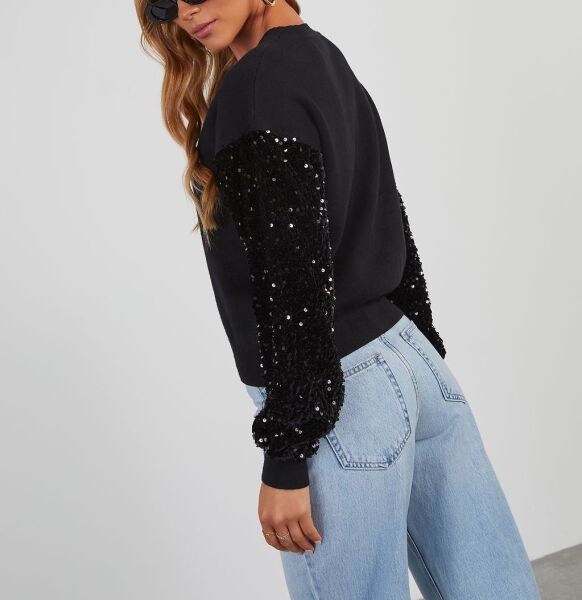 BLACK BLOUSE L - BLACK