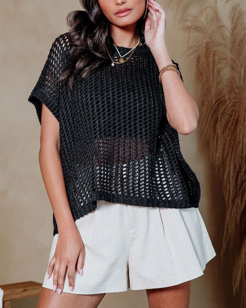 BLACK SWEATER S - BLACK