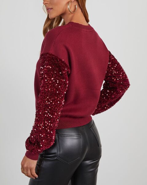 BURGUNDY BLOUSE XL - BURGUNDY