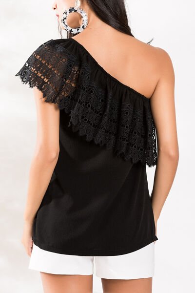 BLACK BLOUSE S - BLACK