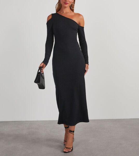 BLACK DRESS XL - BLACK