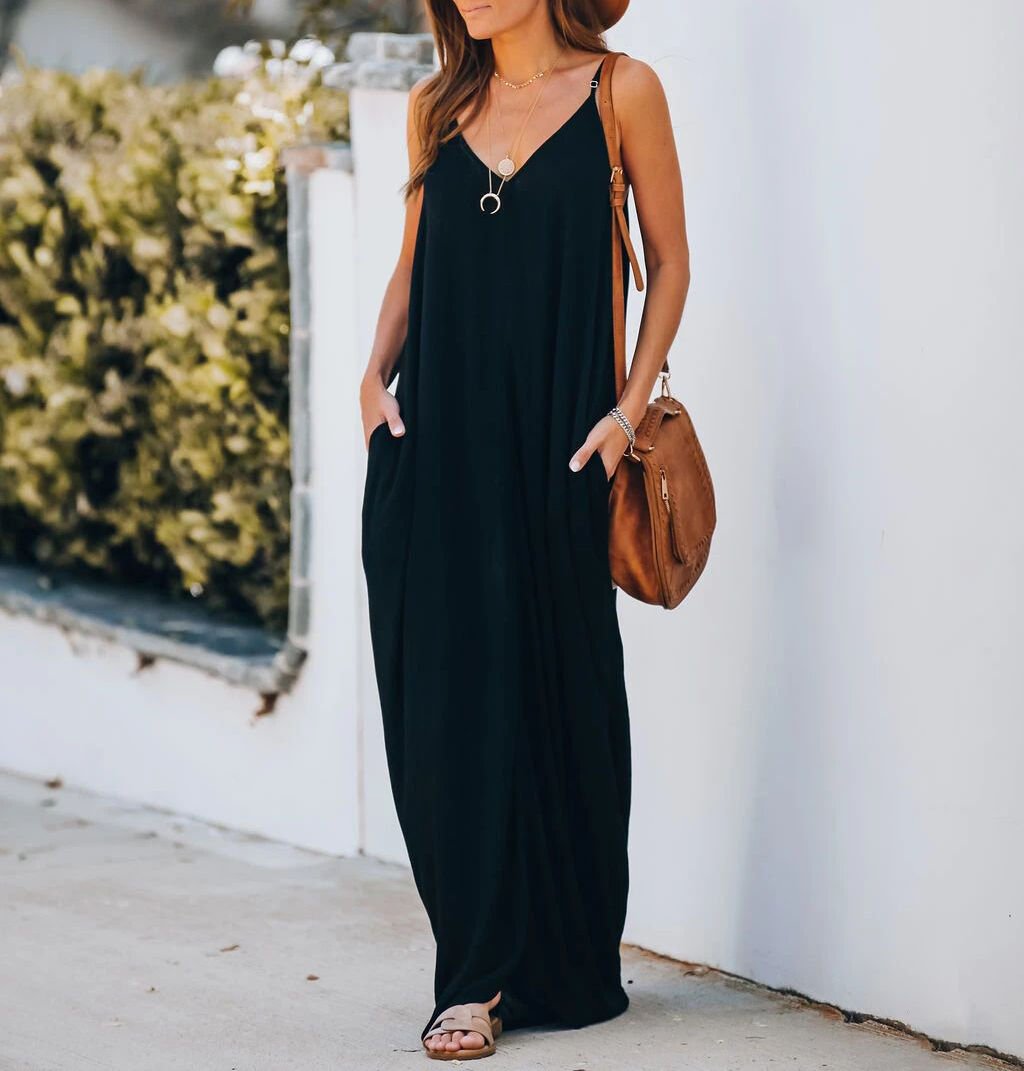 BLACK DRESS S - BLACK