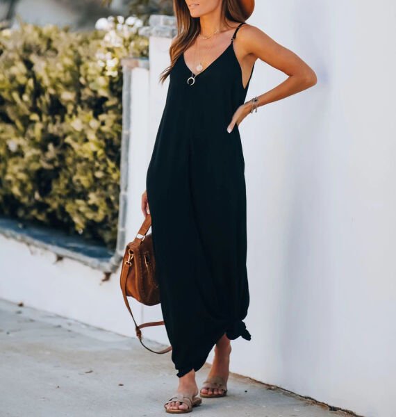 BLACK DRESS L - BLACK
