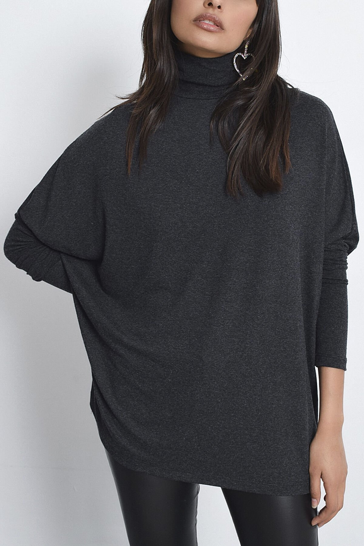 ANTHRACITE BLOUSE M - ANTHRACITE