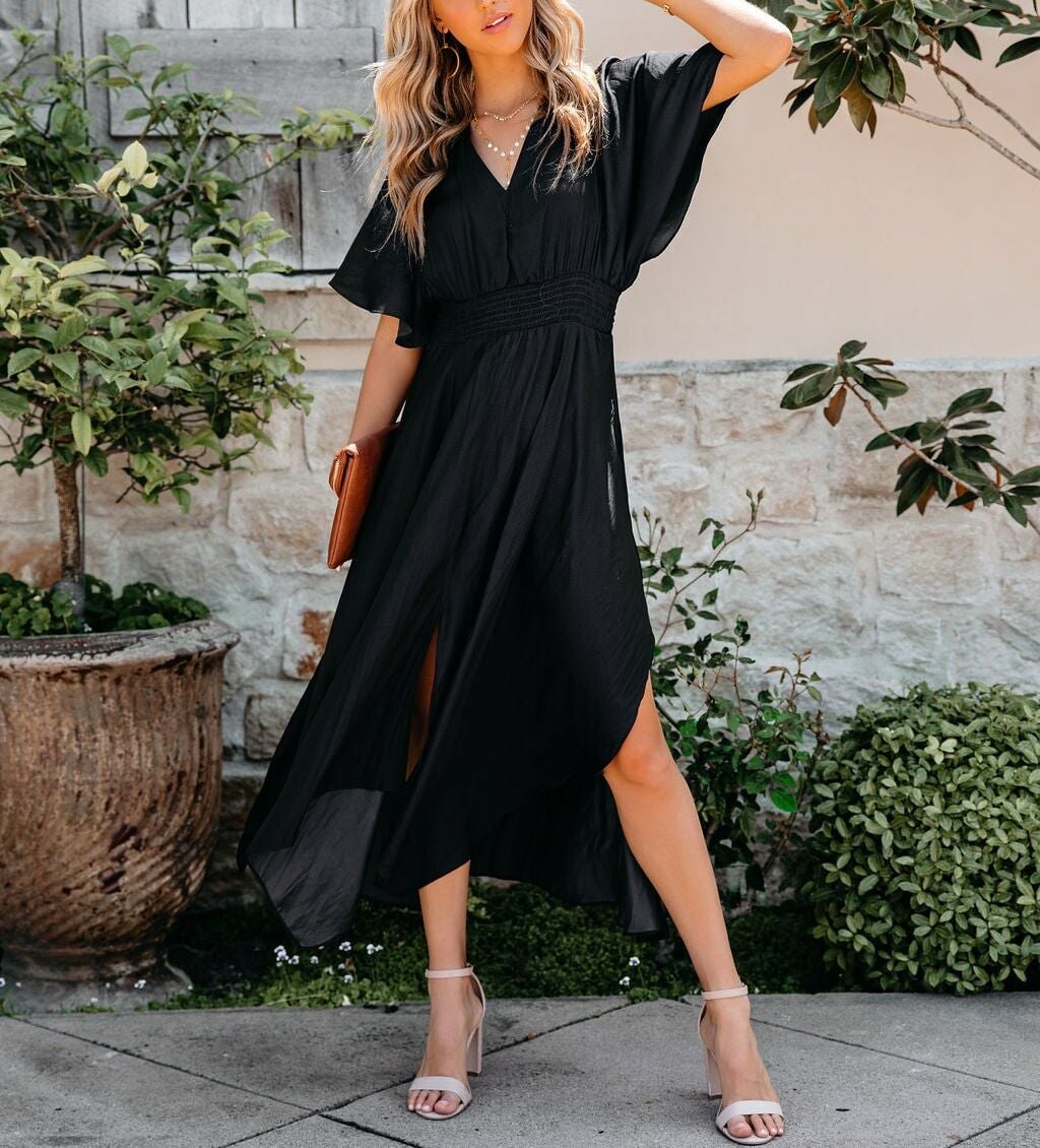BLACK DRESS L - BLACK