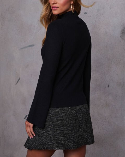 BLACK SWEATER S - BLACK