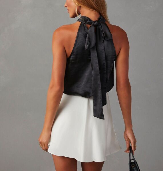 BLACK BLOUSE M - BLACK