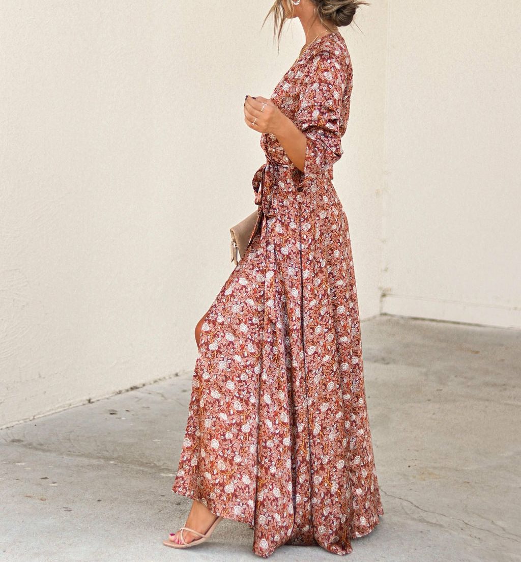 ROSE-FLORAL DRESS