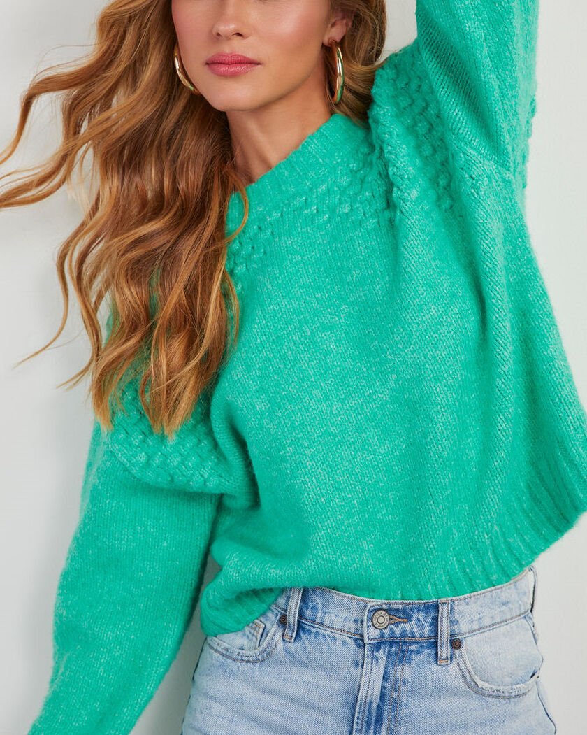 MINT-GREEN SWEATER S - MINT-GREEN