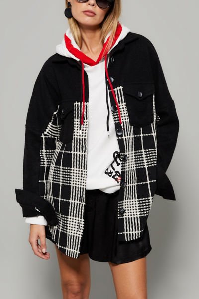 BLACK-ECRU SHIRT