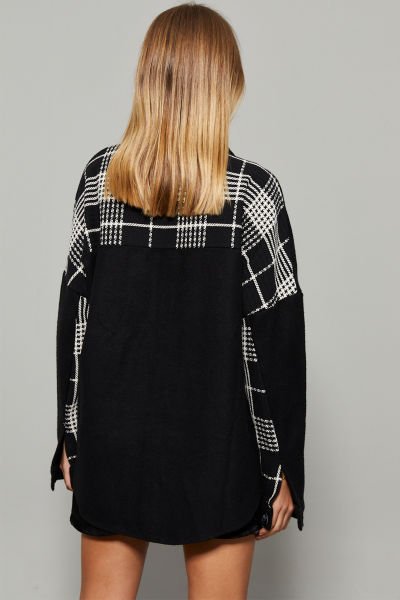 BLACK-ECRU SHIRT