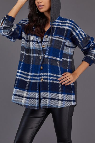ANTHRACITE-BLUE-PLAID SHIRT