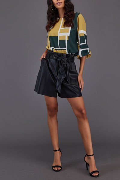 GREEN-PATTERNED SHIRT