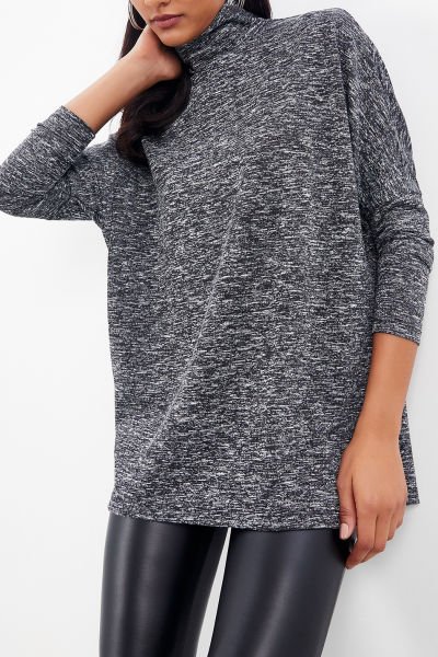 ANTHRACITE-MELANGE SWEATER