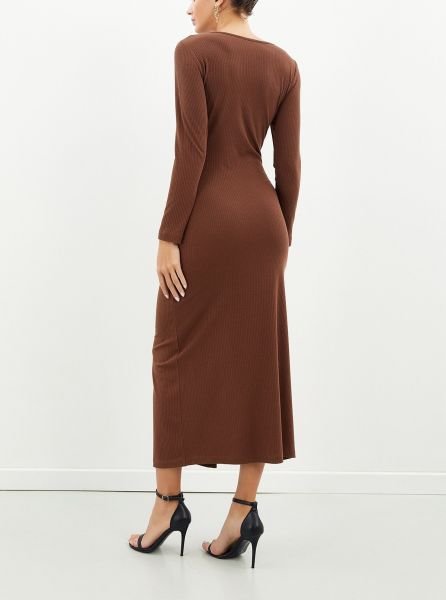 BROWN DRESS