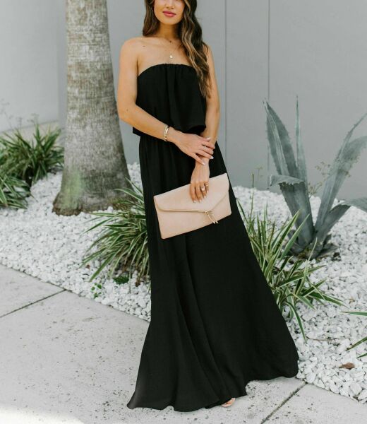BLACK DRESS S - BLACK