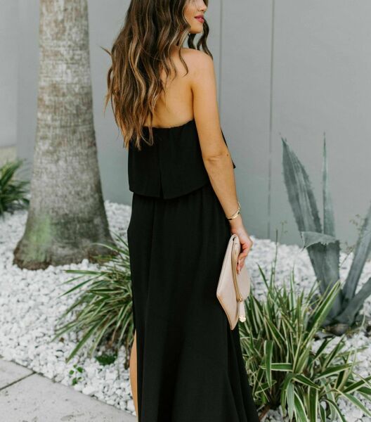 BLACK DRESS M - BLACK