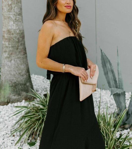 BLACK DRESS L - BLACK