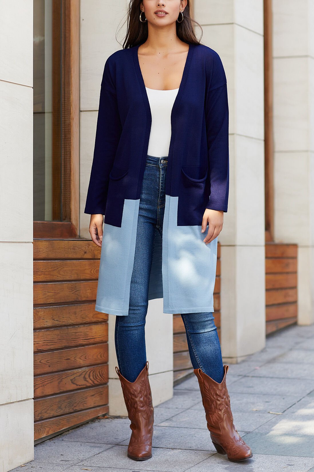 NAVY-BLUE CARDIGAN