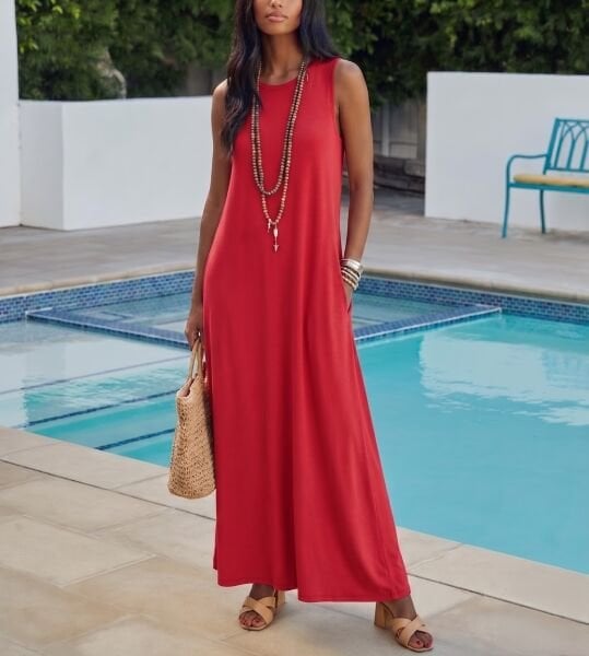 POMEGRANATE DRESS L - POMEGRANATE