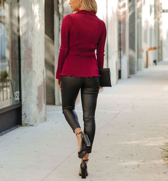 BURGUNDY SHIRT