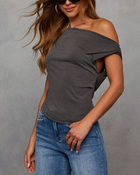 DARK-GREY BLOUSE