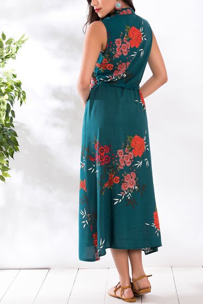 OIL-BLUE DRESS