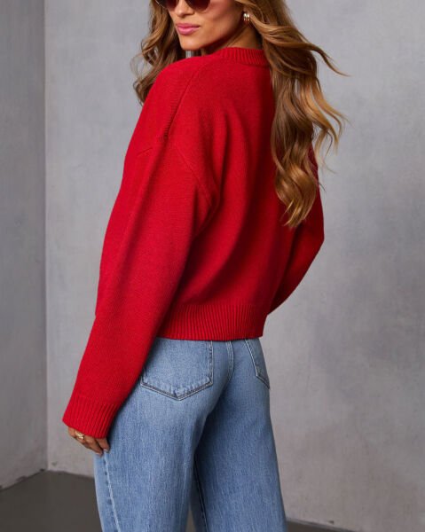 RED CARDIGAN XL - RED