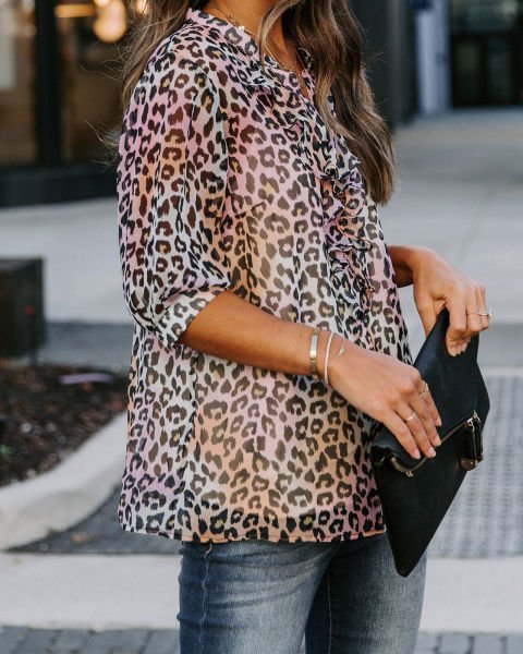 LEOPARD BLOUSE