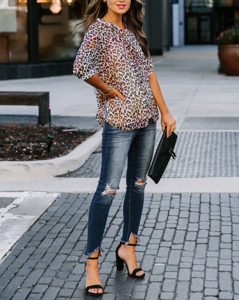 LEOPARD BLOUSE