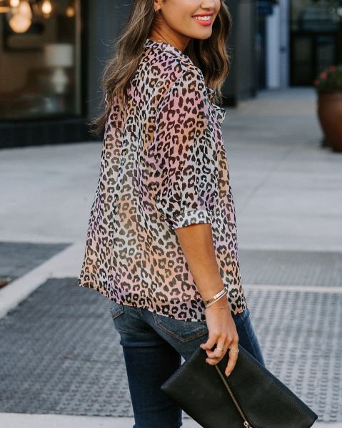 LEOPARD BLOUSE