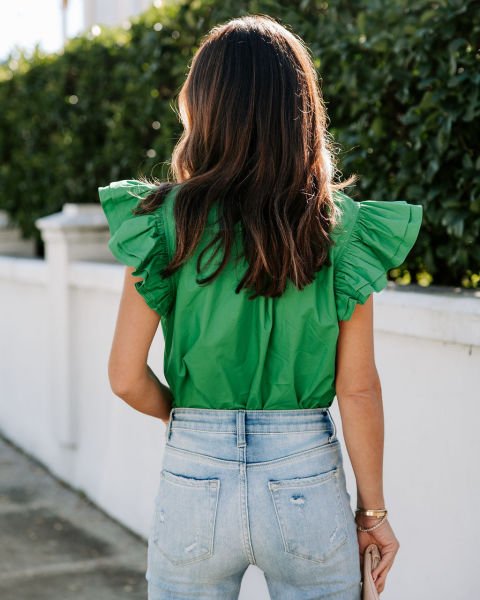 GREEN BLOUSE