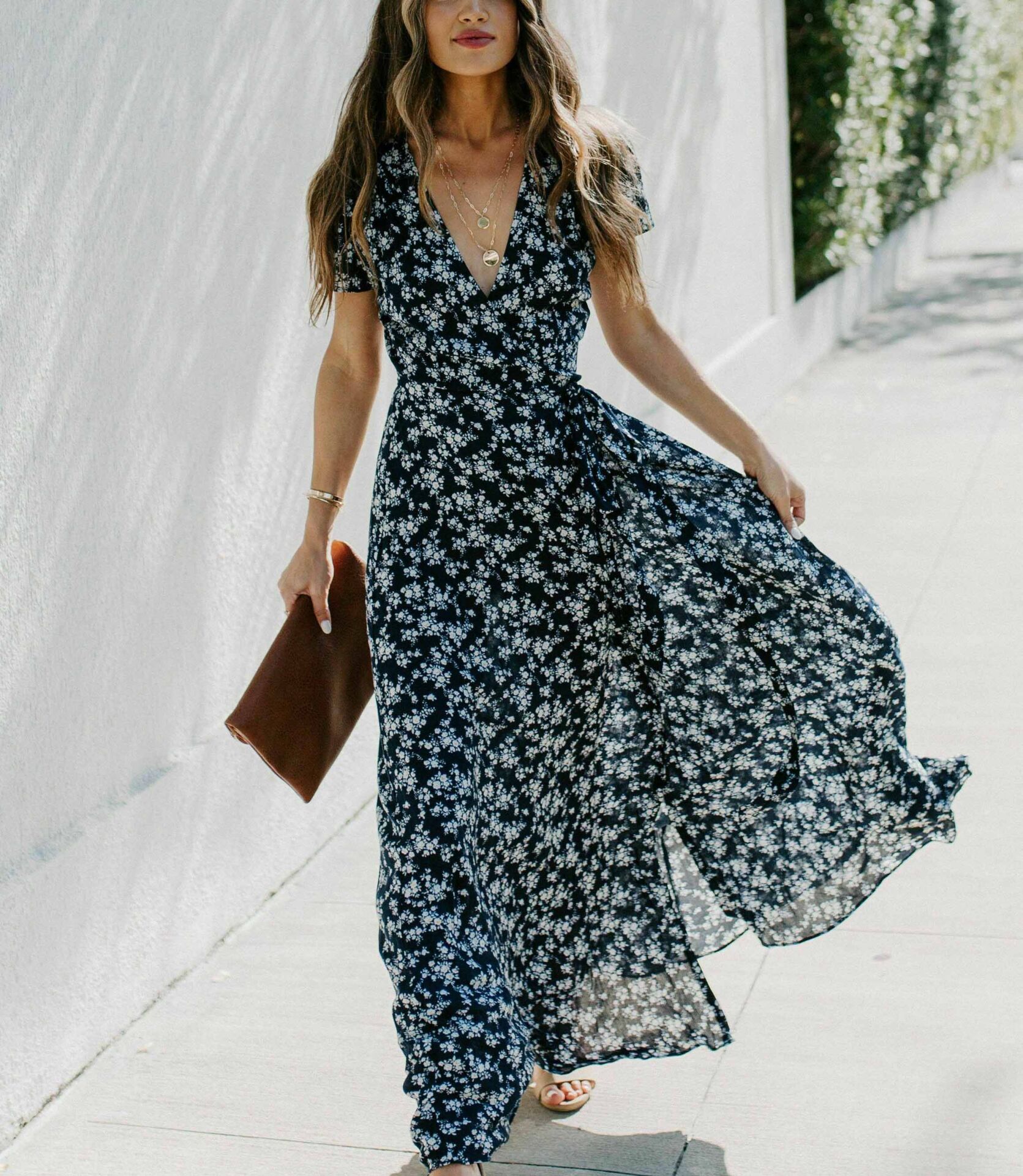 BLACK-FLORAL DRESS