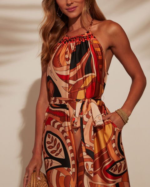 MULTICOLOR-PRINTED JUMPSUIT