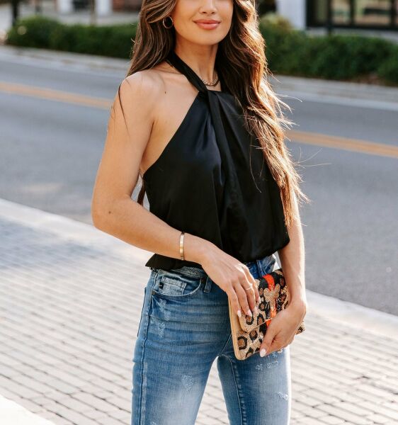 BLACK VESTTOP M - BLACK