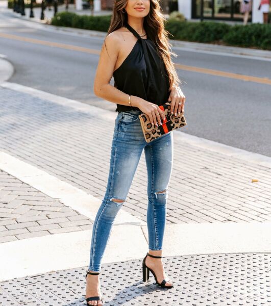 BLACK VESTTOP M - BLACK