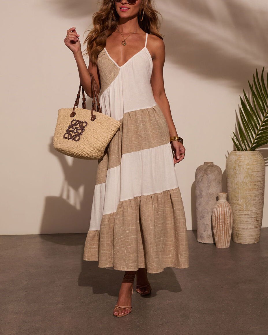 ECRU-BEIGE DRESS
