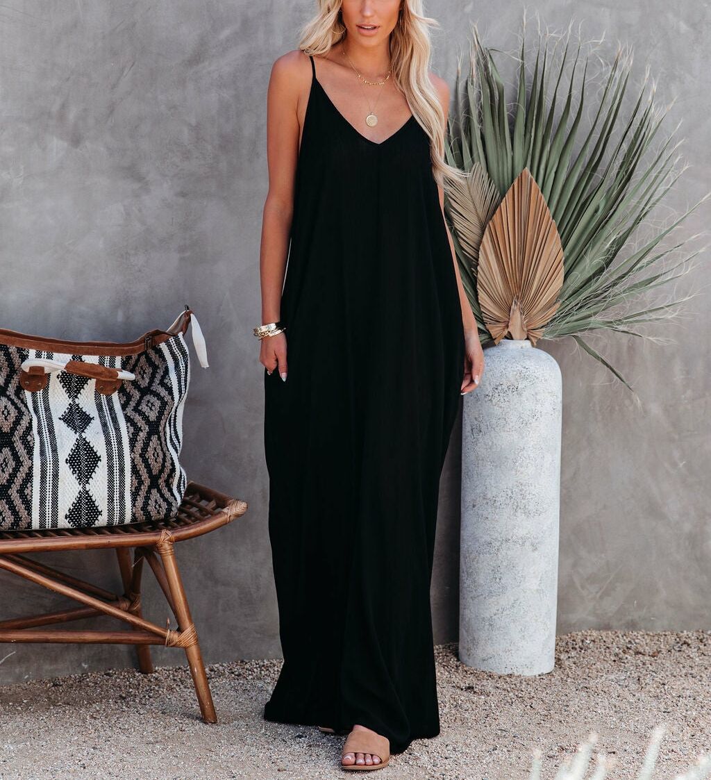 BLACK DRESS L - BLACK