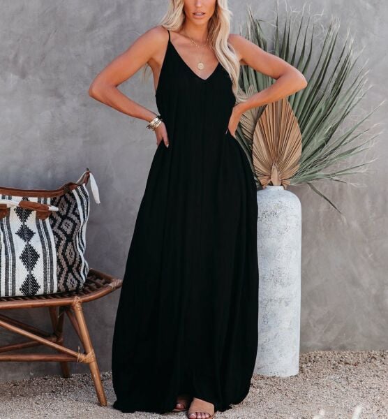 BLACK DRESS L - BLACK