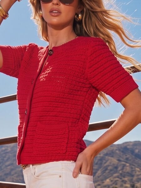 RED CARDIGAN M - RED