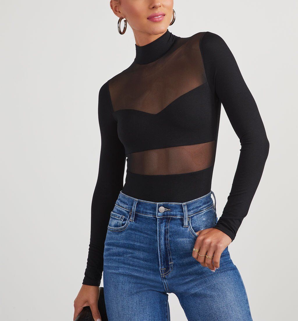 BLACK BLOUSE XL - BLACK