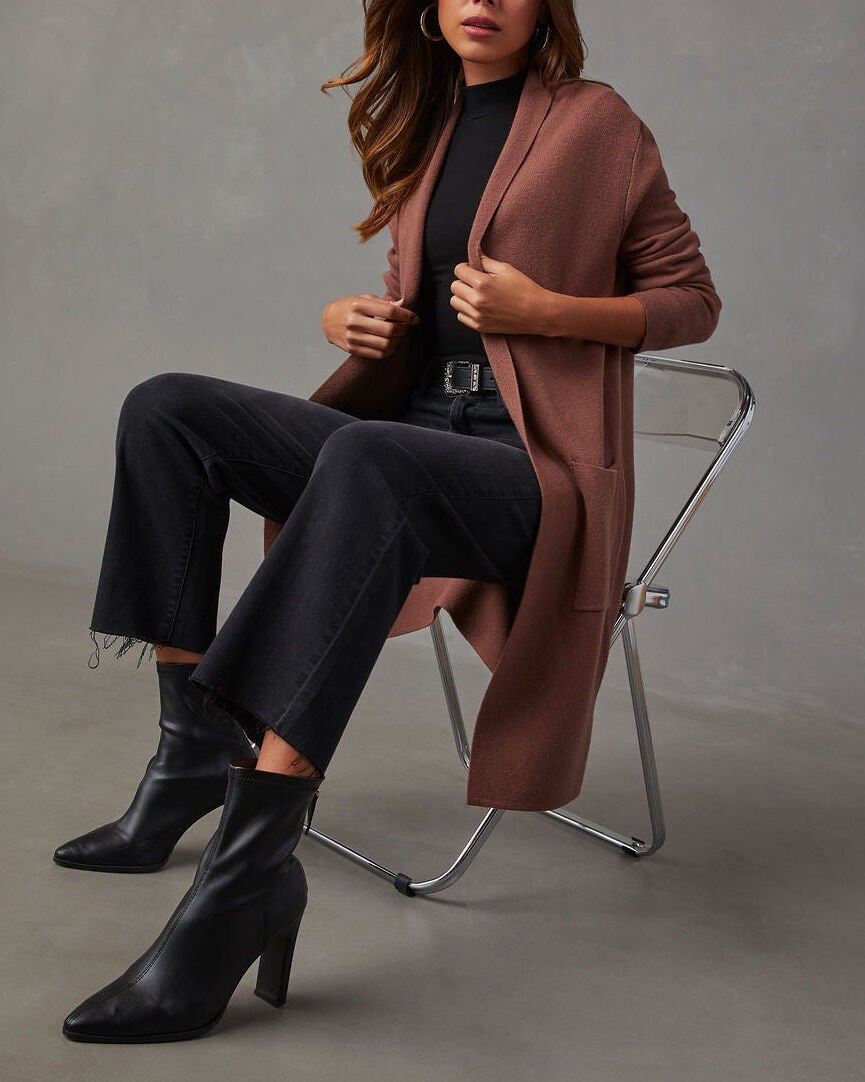 CINNAMON CARDIGAN M - CINNAMON