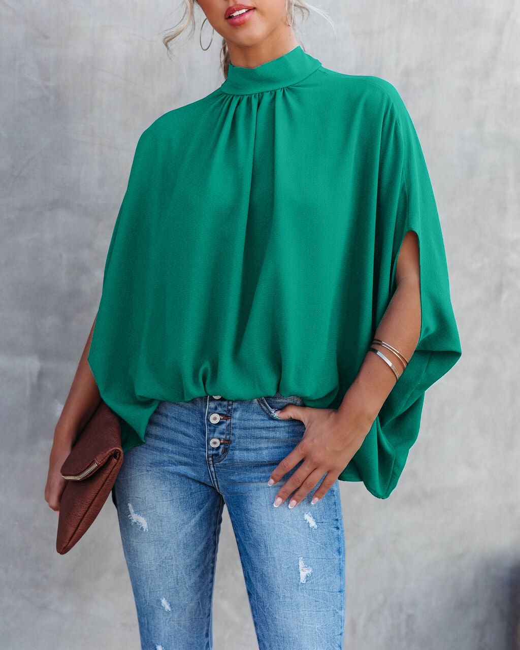 EMERALD BLOUSE M - EMERALD